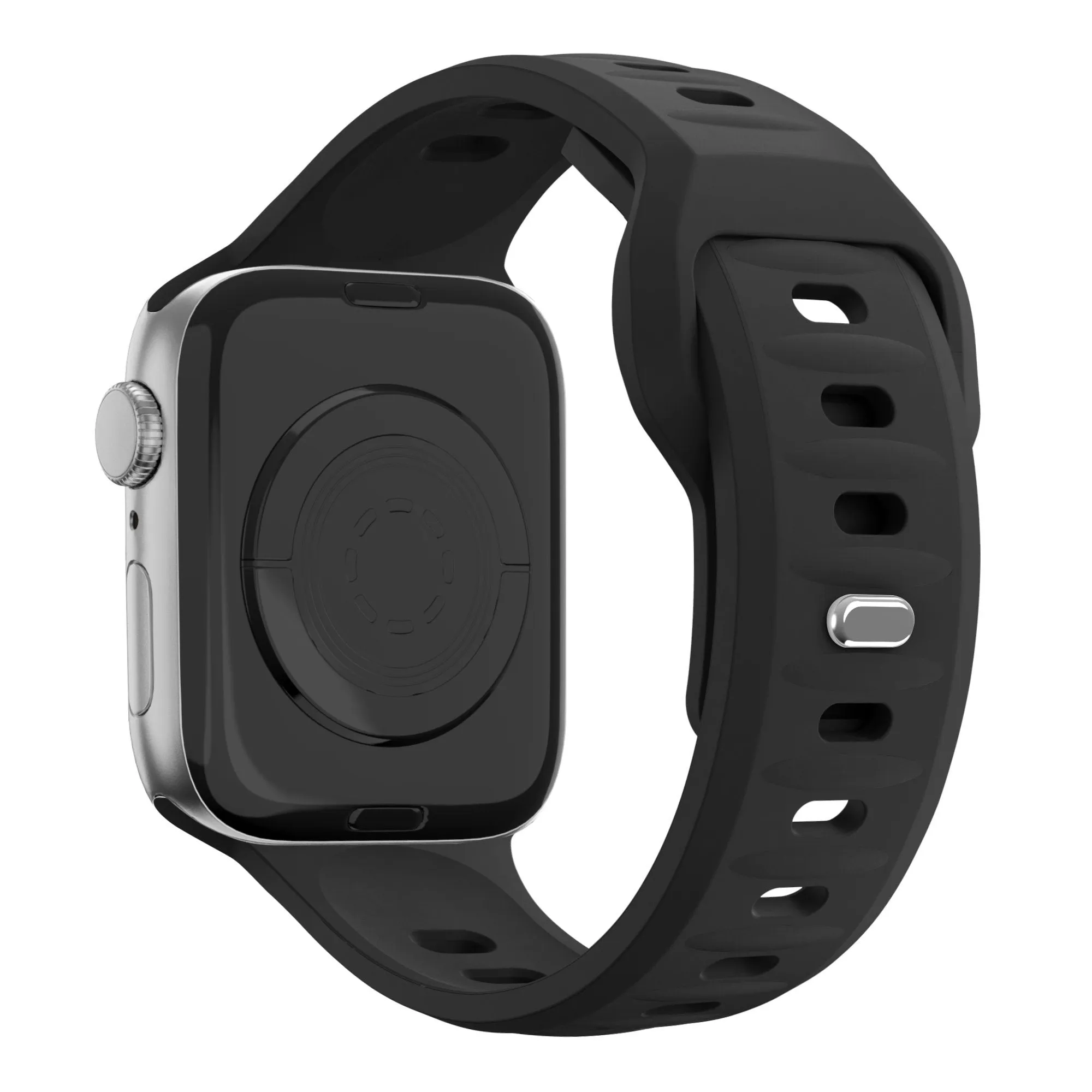 Trendy 2025 Bandz Apple Watch Silicone Strap 'Outdoor' (Black)  Limited Availability!
