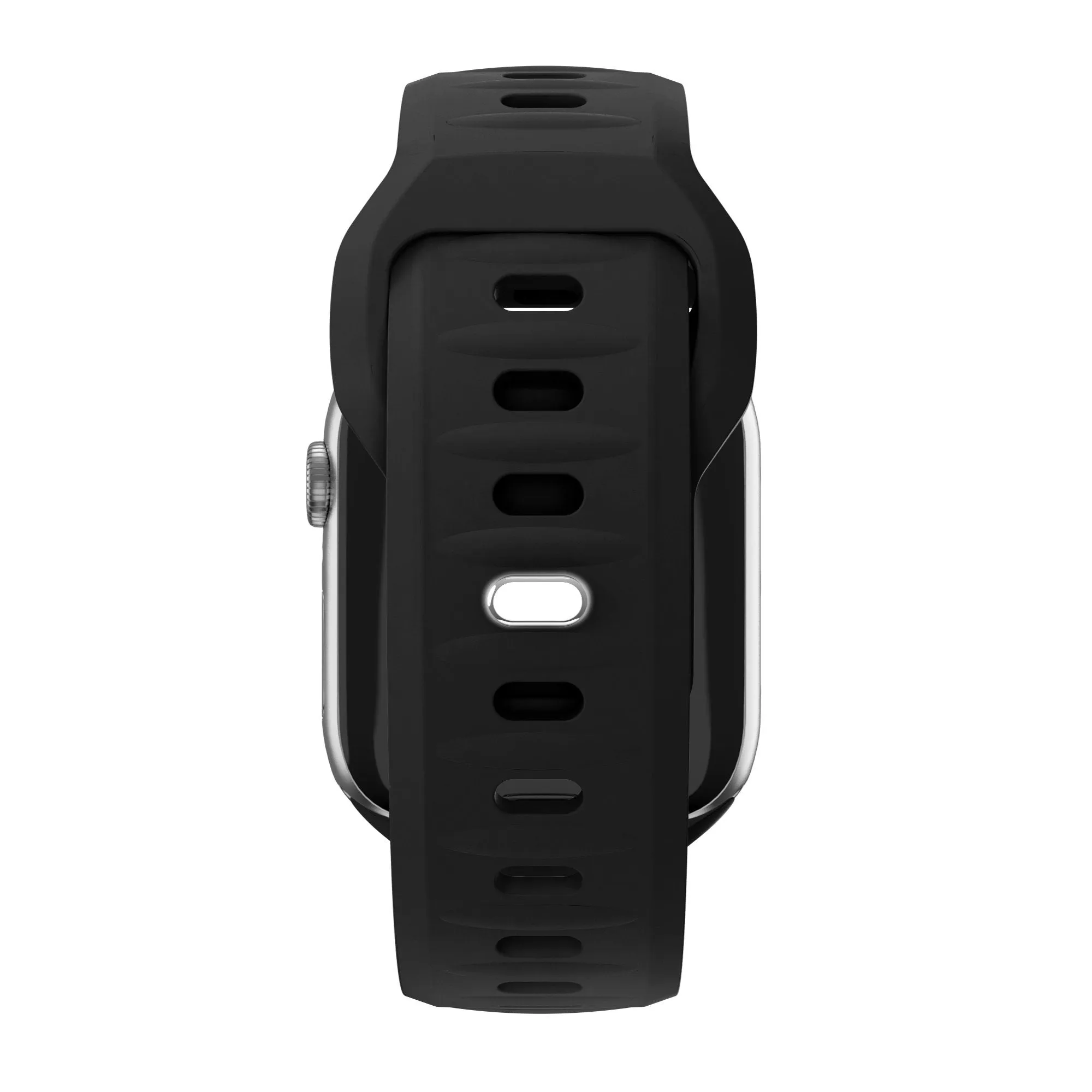 Trendy 2025 Bandz Apple Watch Silicone Strap 'Outdoor' (Black)  Limited Availability!