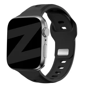 Trendy 2025 Bandz Apple Watch Silicone Strap 'Outdoor' (Black)  Limited Availability!