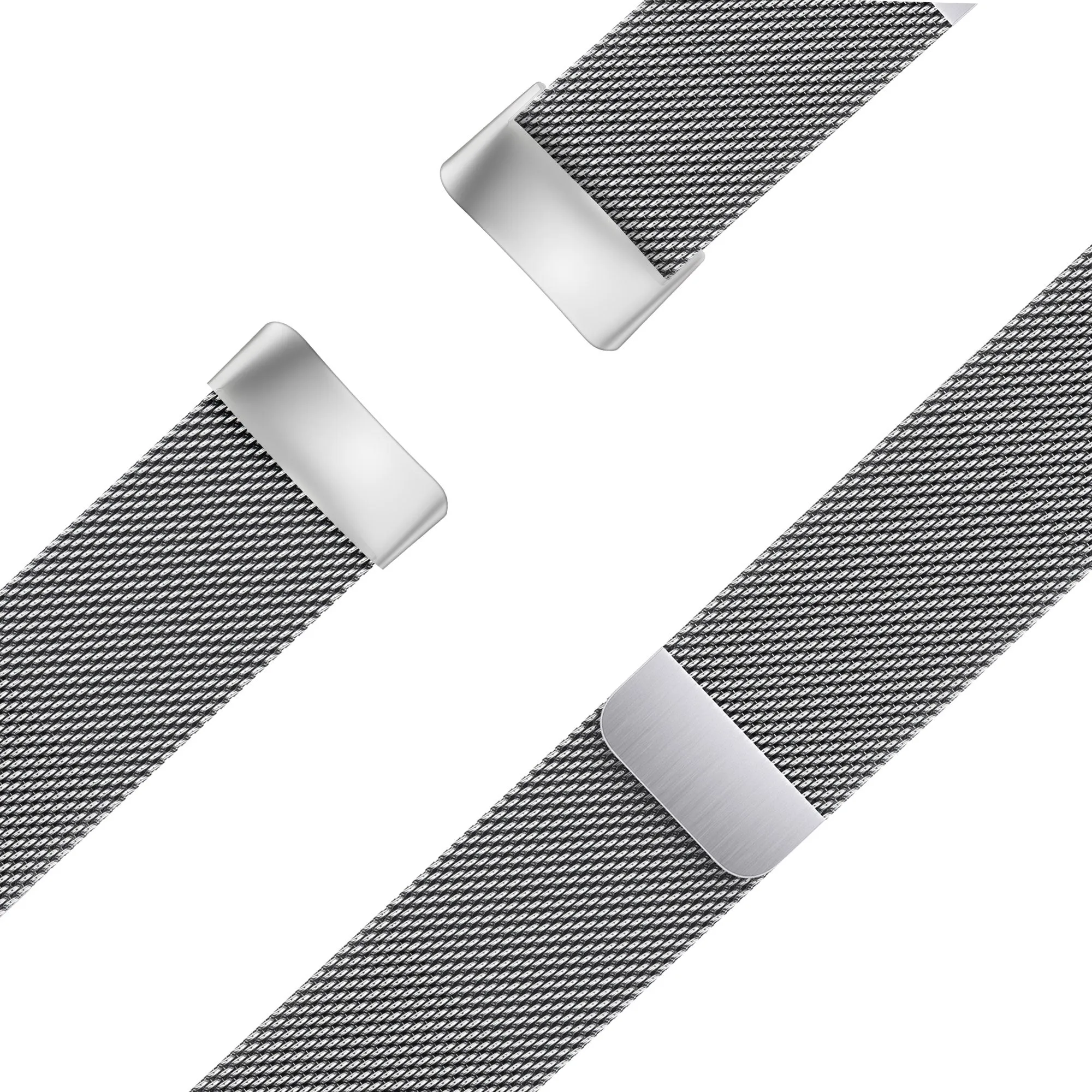 Trendy 2025 Bandz Fitbit Charge 6 Milanese Loop Strap (Silver)  Going Fast!