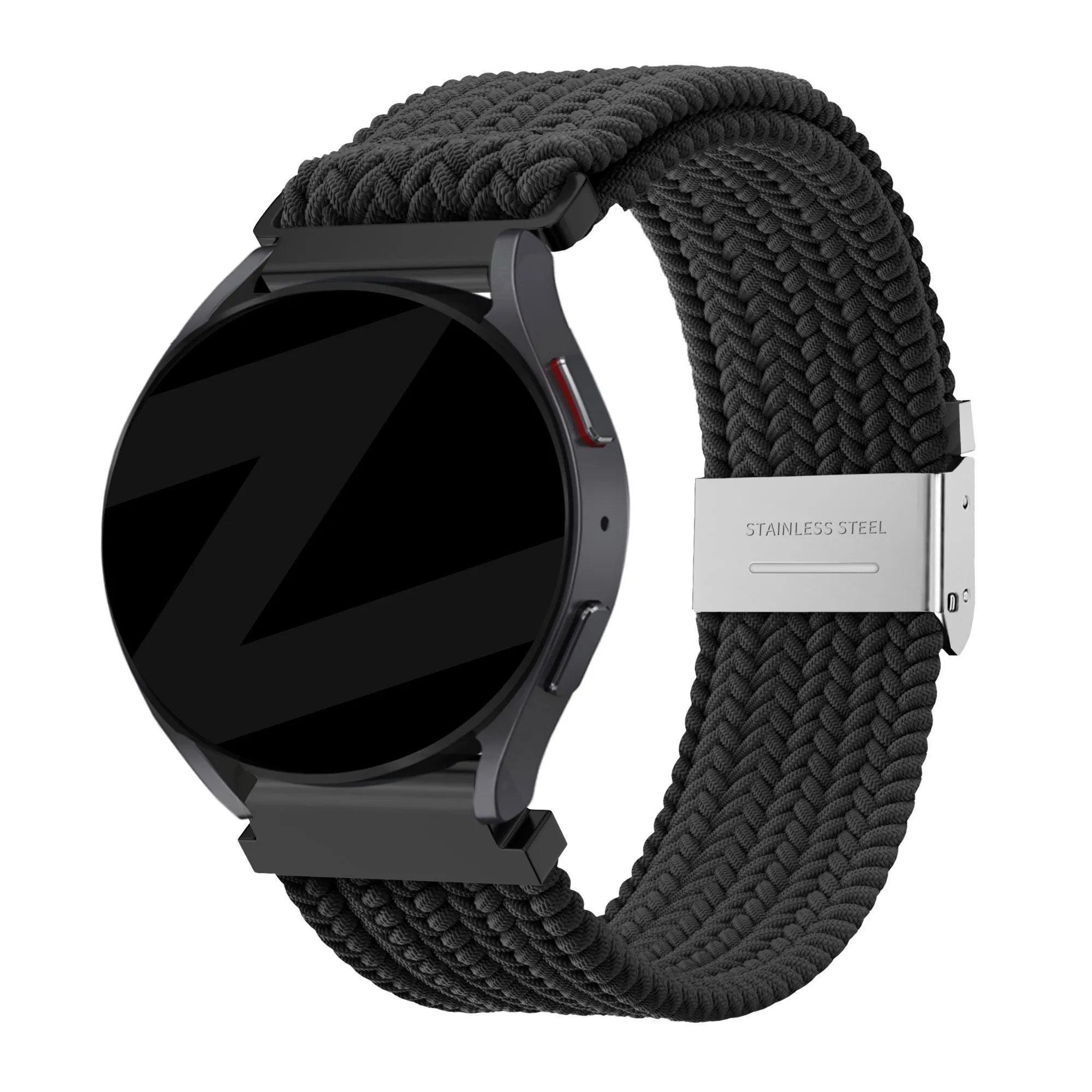 Trendy 2025 Bandz Huawei Watch 4 (Pro) Woven Nylon Strap (Black)  Almost Sold Out!