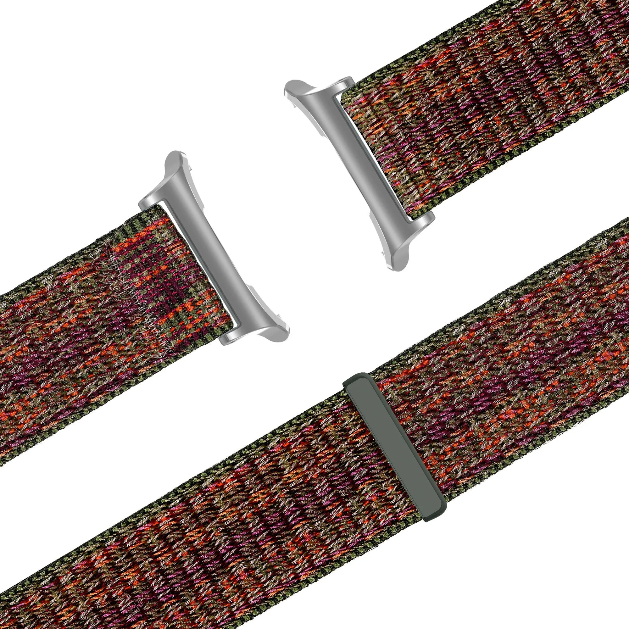 Trendy 2025 Bandz Samsung Galaxy Watch Ultra Nylon Loop Strap (Green Mix)  Almost Sold Out!