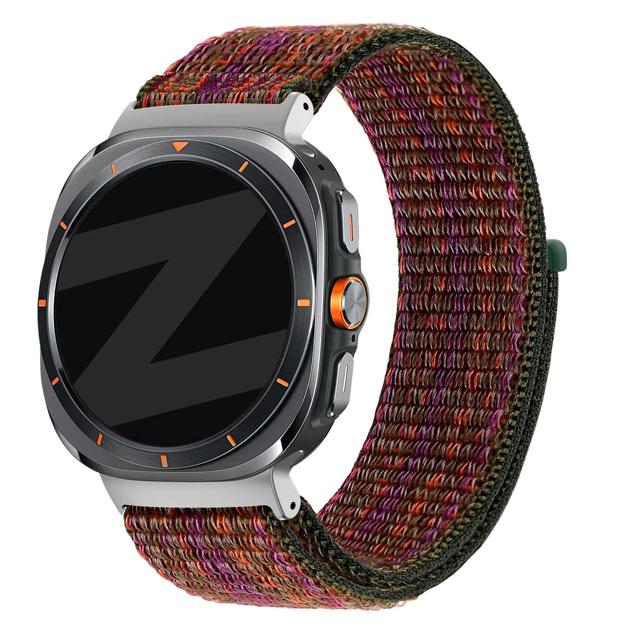 Trendy 2025 Bandz Samsung Galaxy Watch Ultra Nylon Loop Strap (Green Mix)  Almost Sold Out!