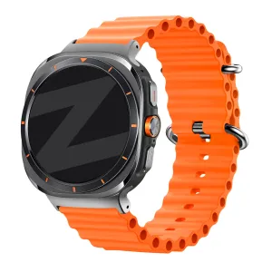 Trendy 2025 Bandz Samsung Galaxy Watch Ultra Ocean Strap 'Classic' (Orange)  Today Only!