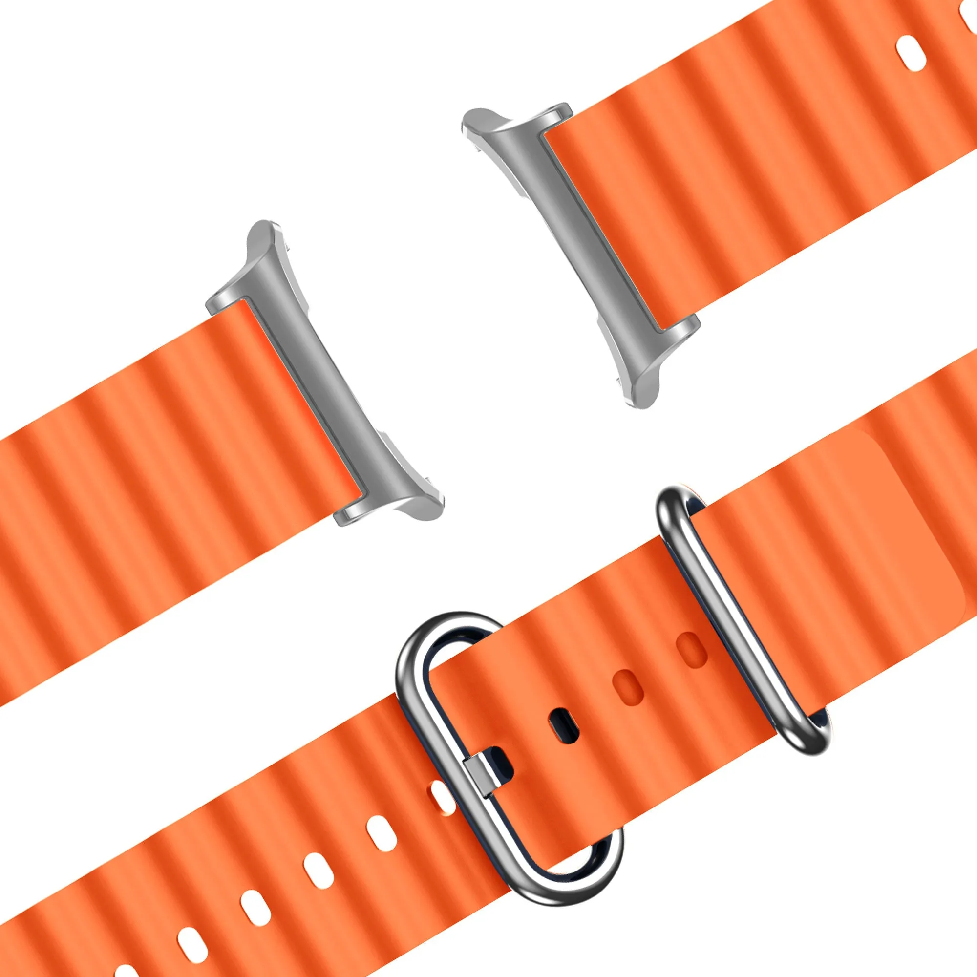 Trendy 2025 Bandz Samsung Galaxy Watch Ultra Ocean Strap 'Classic' (Orange)  Today Only!