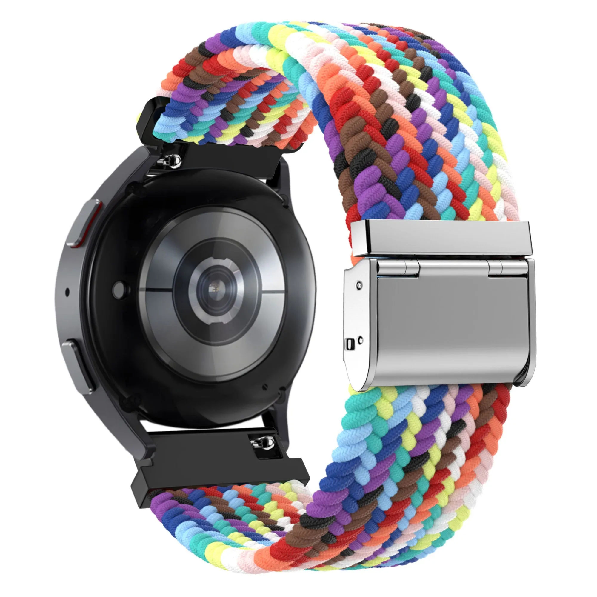 Trendy 2025 Bandz Xiaomi Amazfit GTS Woven Nylon Strap (Rainbow)  Limited Availability!