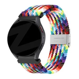 Trendy 2025 Bandz Xiaomi Amazfit GTS Woven Nylon Strap (Rainbow)  Limited Availability!