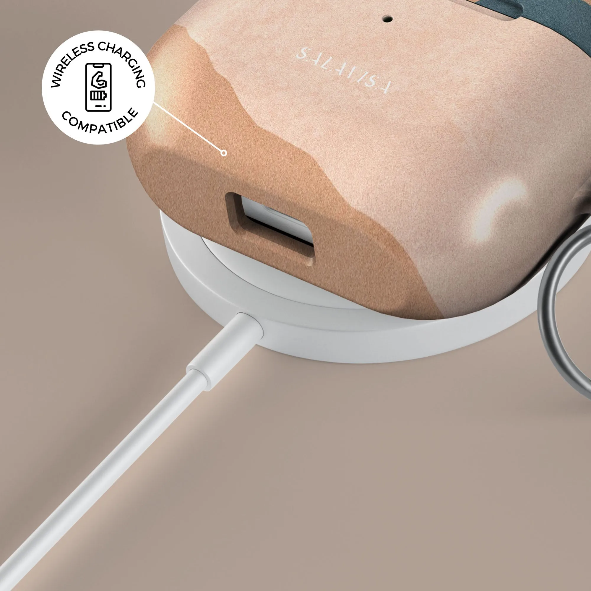 Trendy 2025 Beige Blissful AirPods Case  Going Fast!