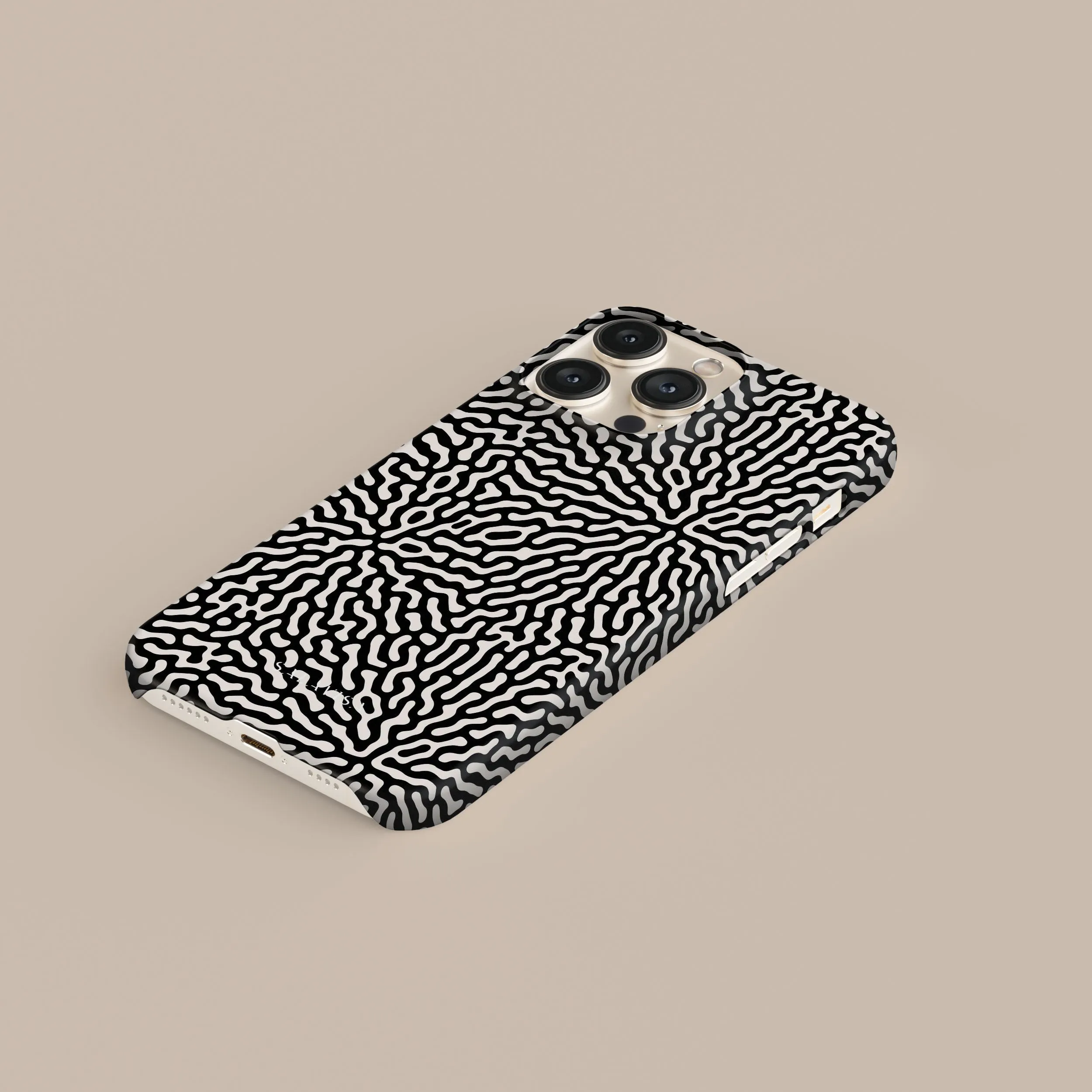Trendy 2025 Black & White Tweed Phone Case  Ends Soon!
