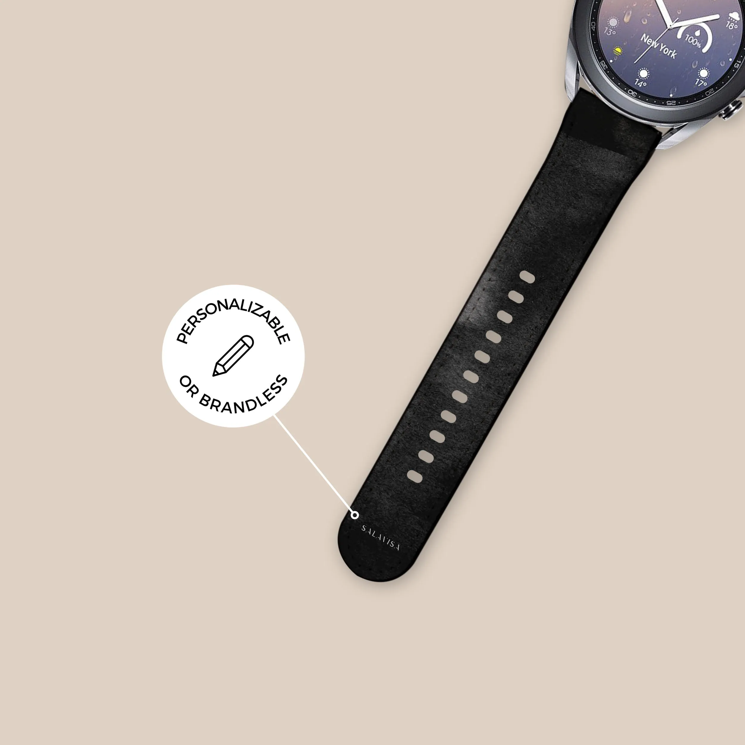 Trendy 2025 Black Watercolor Galaxy Watch Band  Limited Release!