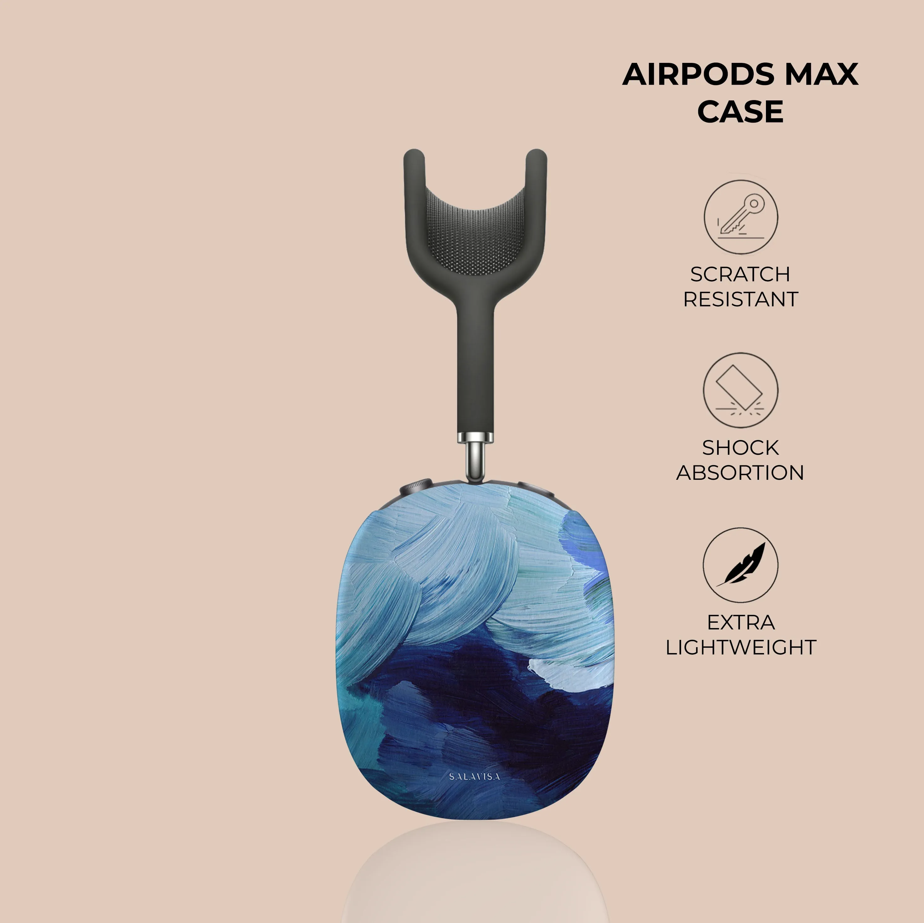 Trendy 2025 Blue Paint AirPods Max Case  Limited Release!