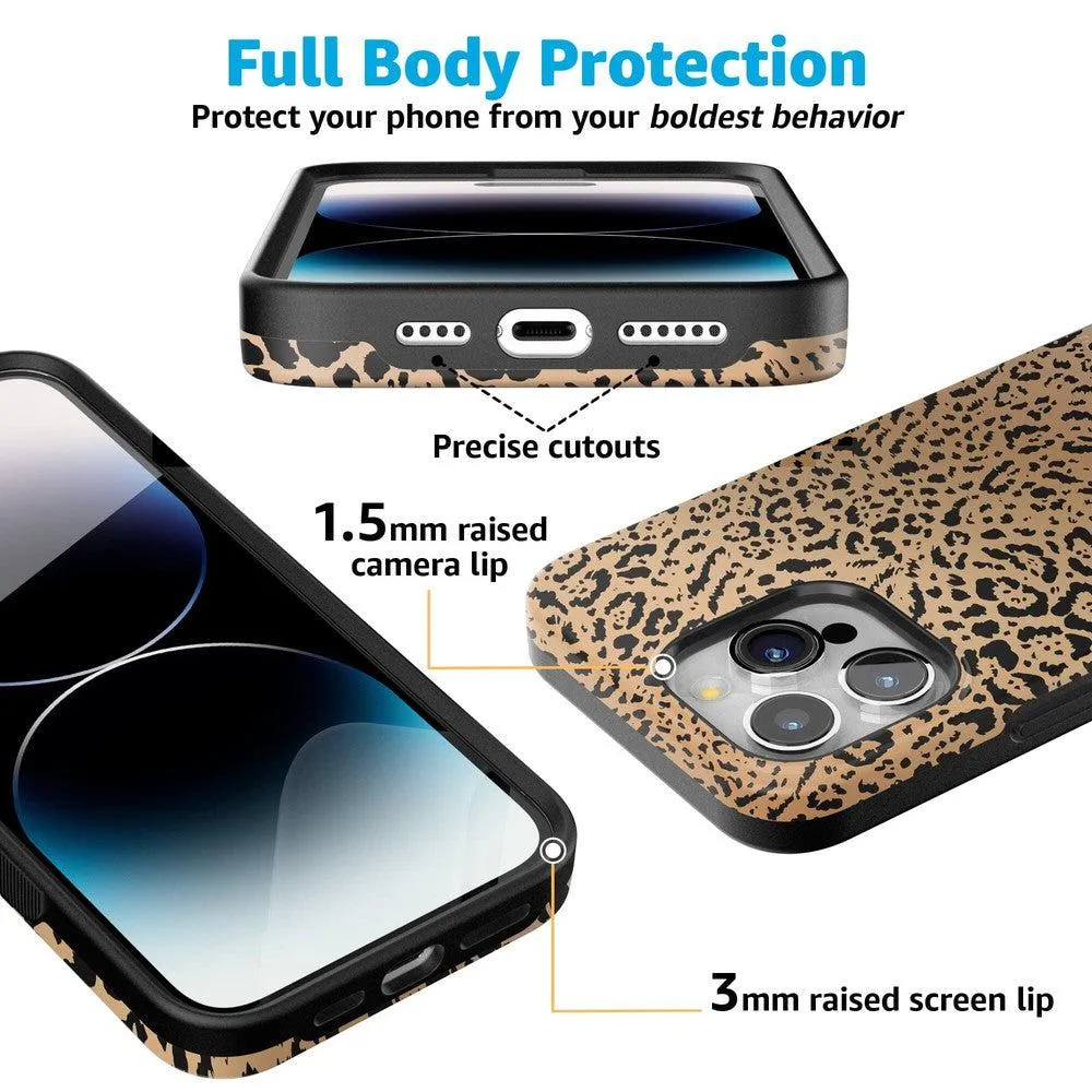 Trendy 2025 Born to Be Wild | Jaguar Print Case  Last Chance!