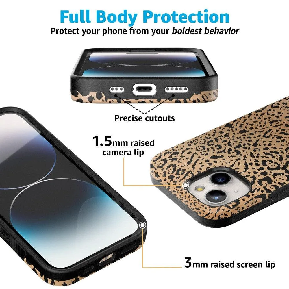 Trendy 2025 Born to Be Wild | Jaguar Print Case  Last Chance!
