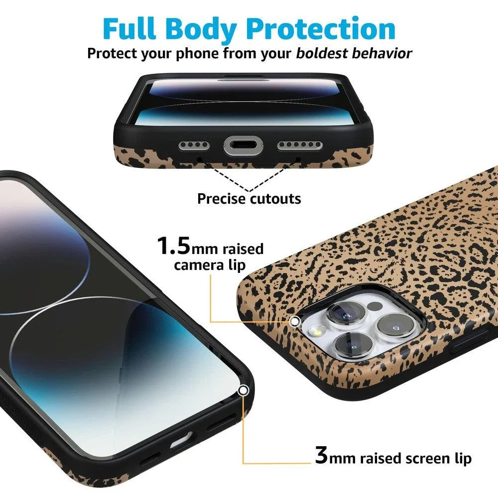 Trendy 2025 Born to Be Wild | Jaguar Print Case  Last Chance!