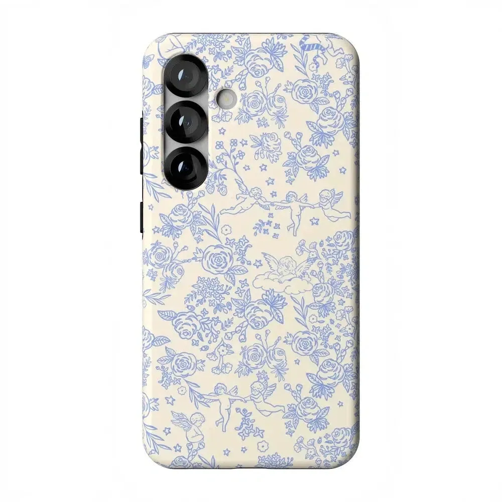 Trendy 2025 Cupid's Canvas | Periwinkle Floral Case  Last Chance!