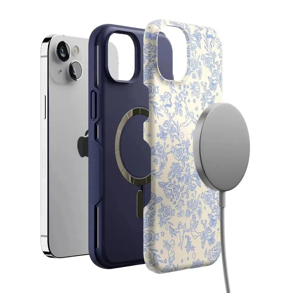 Trendy 2025 Cupid's Canvas | Periwinkle Floral Case  Last Chance!