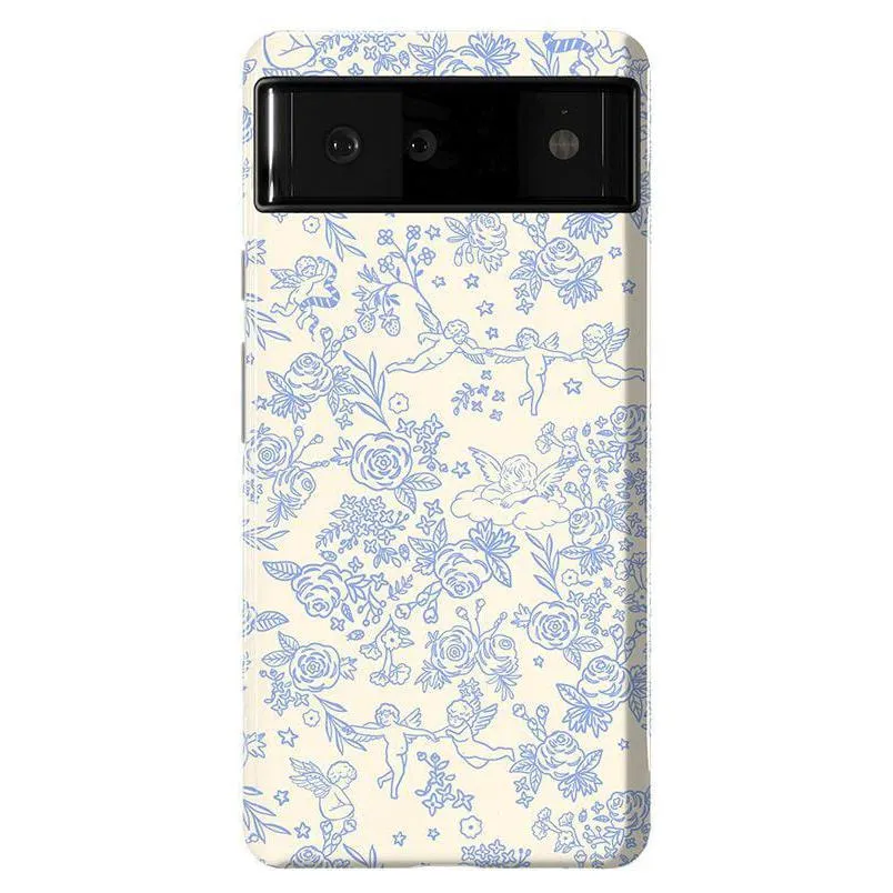 Trendy 2025 Cupid's Canvas | Periwinkle Floral Case  Last Chance!