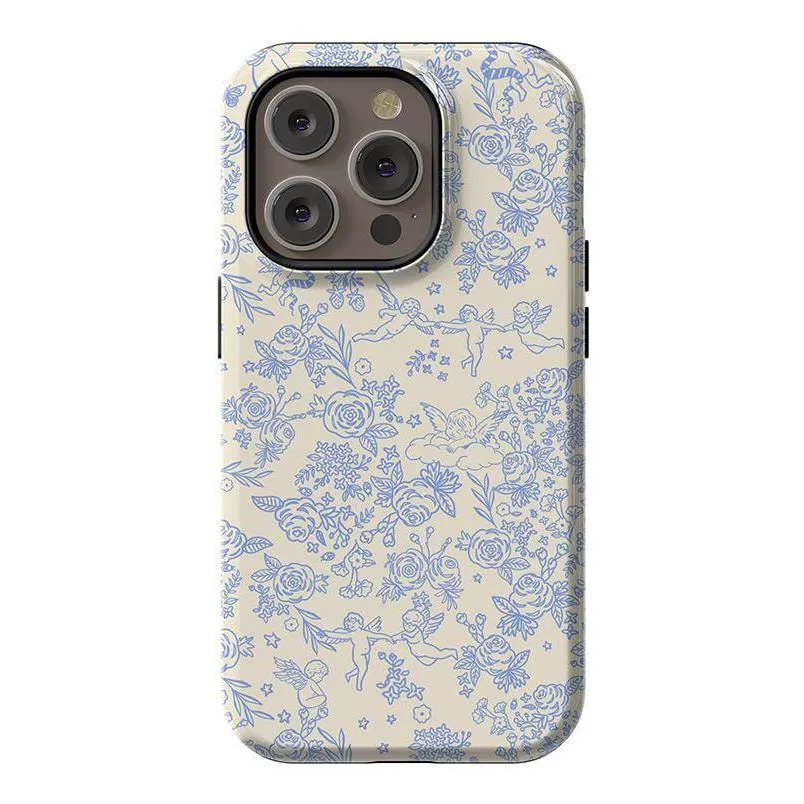 Trendy 2025 Cupid's Canvas | Periwinkle Floral Case  Last Chance!