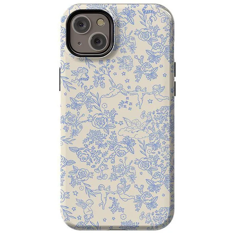 Trendy 2025 Cupid's Canvas | Periwinkle Floral Case  Last Chance!