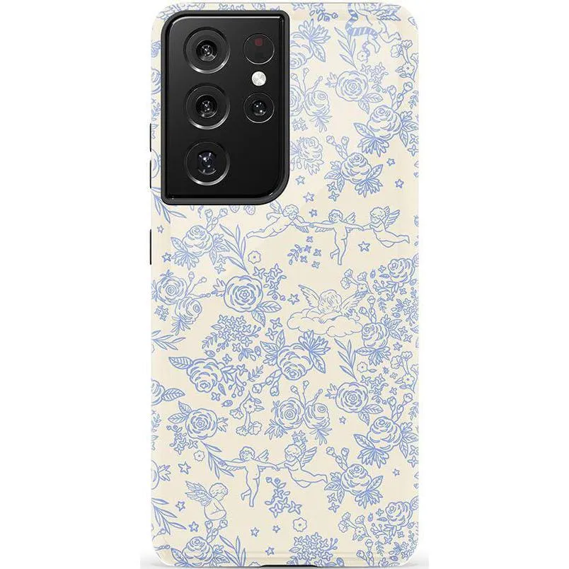 Trendy 2025 Cupid's Canvas | Periwinkle Floral Case  Last Chance!