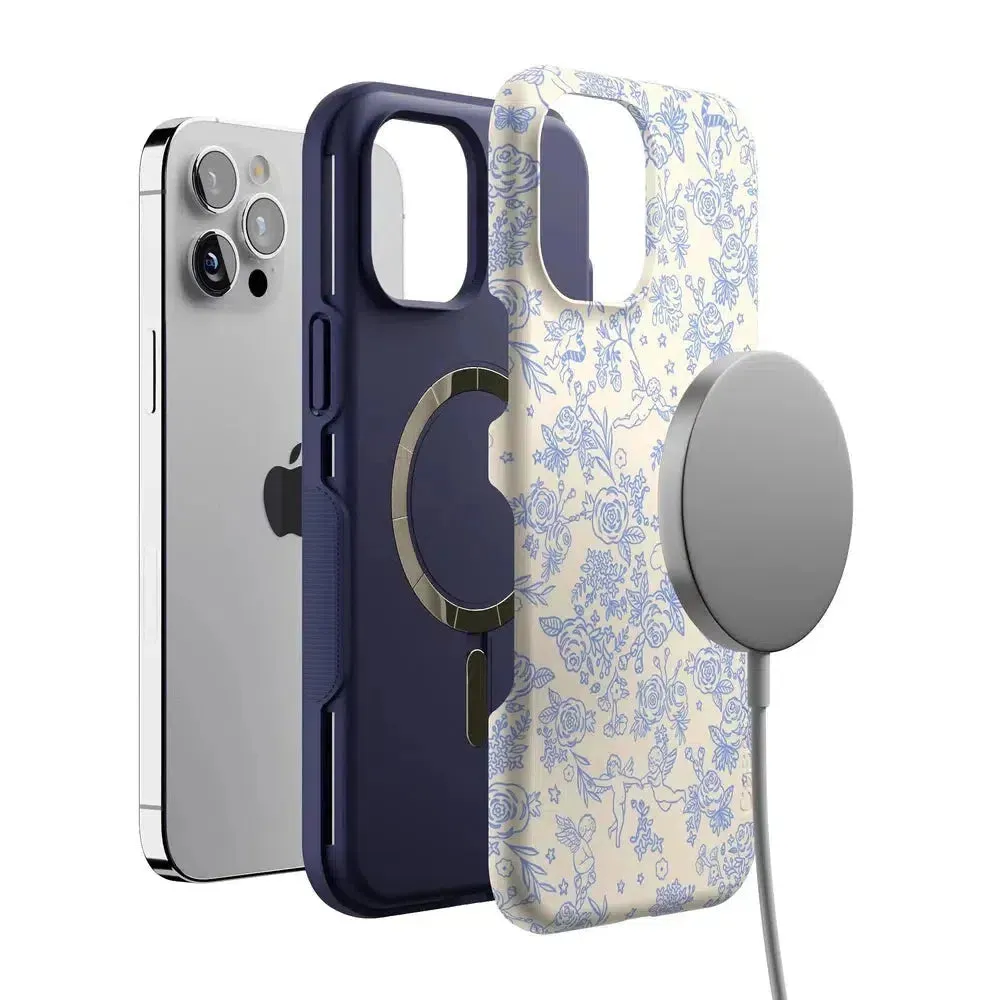 Trendy 2025 Cupid's Canvas | Periwinkle Floral Case  Last Chance!