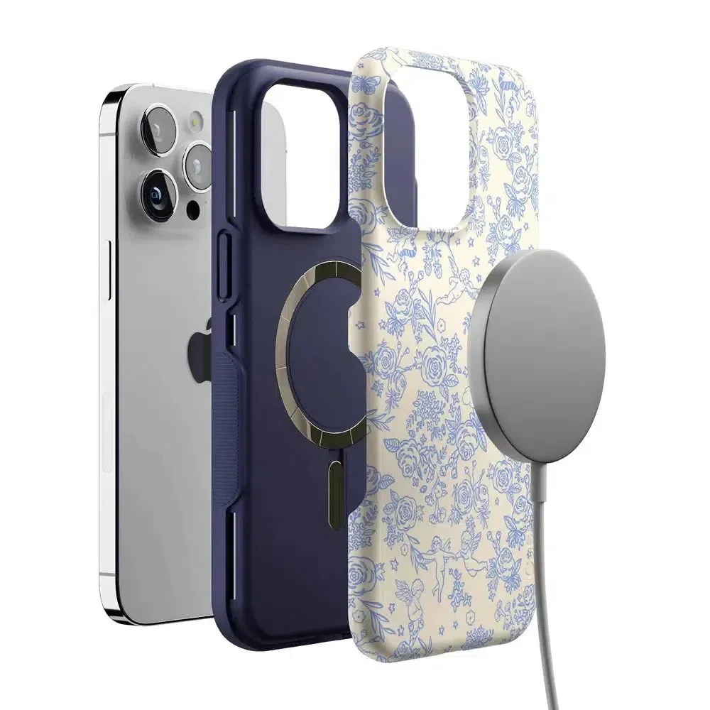 Trendy 2025 Cupid's Canvas | Periwinkle Floral Case  Last Chance!