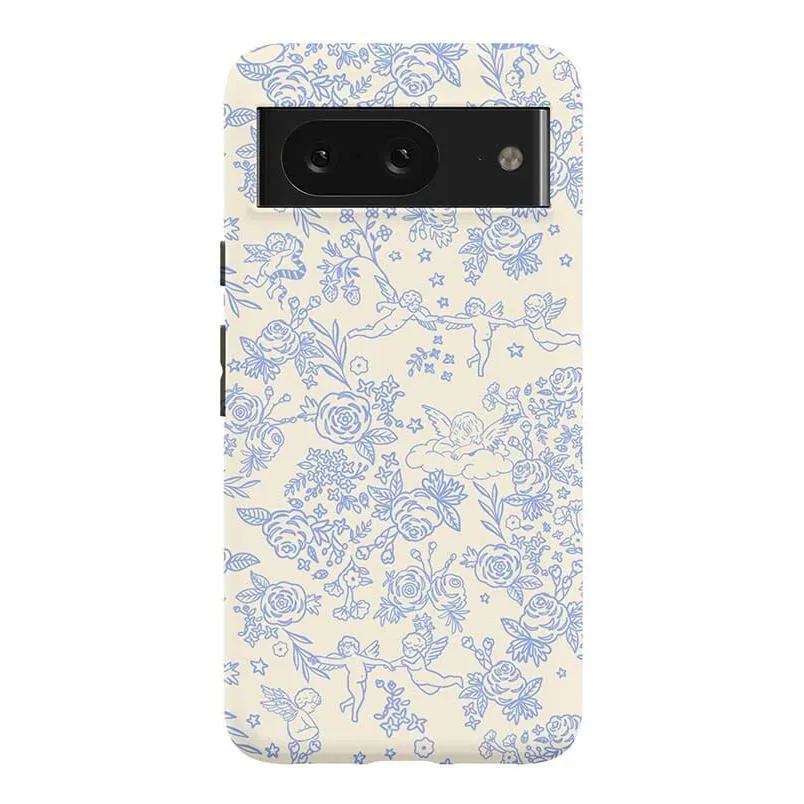Trendy 2025 Cupid's Canvas | Periwinkle Floral Case  Last Chance!