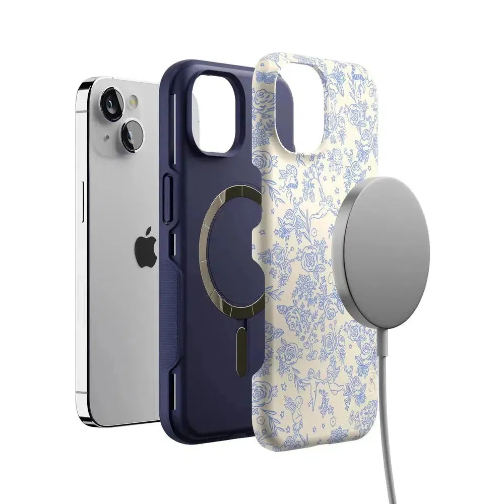 Trendy 2025 Cupid's Canvas | Periwinkle Floral Case  Last Chance!