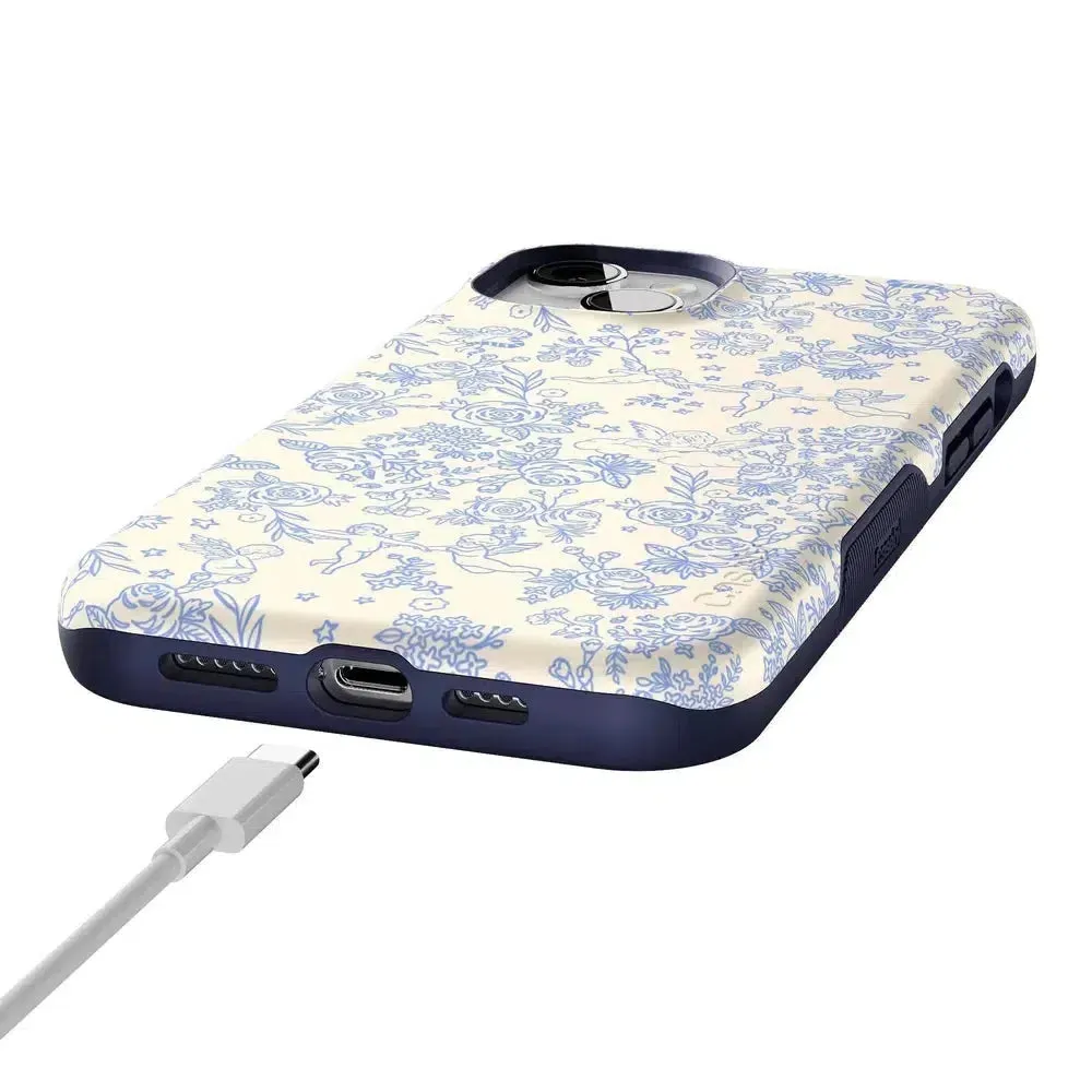 Trendy 2025 Cupid's Canvas | Periwinkle Floral Case  Last Chance!
