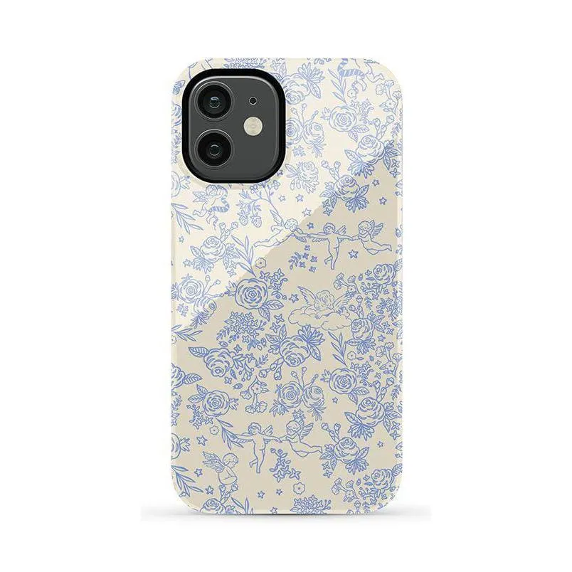 Trendy 2025 Cupid's Canvas | Periwinkle Floral Case  Last Chance!