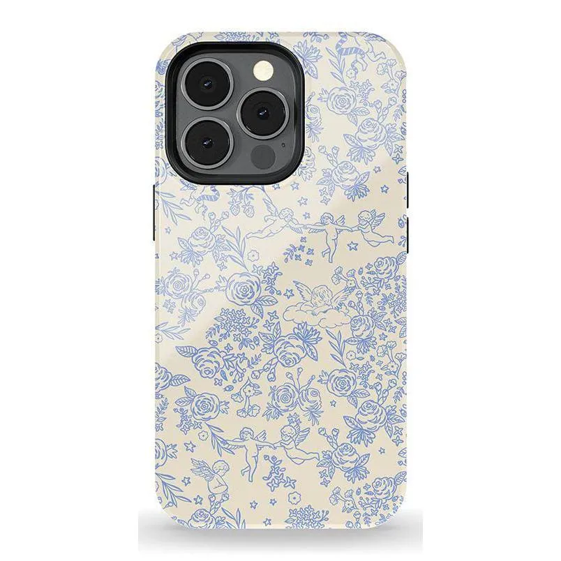 Trendy 2025 Cupid's Canvas | Periwinkle Floral Case  Last Chance!