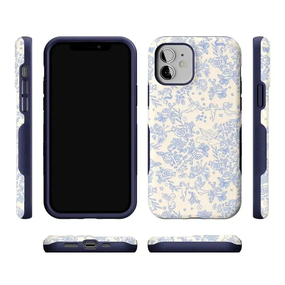 Trendy 2025 Cupid's Canvas | Periwinkle Floral Case  Last Chance!