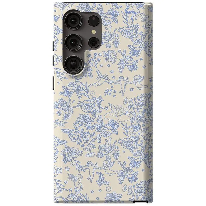 Trendy 2025 Cupid's Canvas | Periwinkle Floral Case  Last Chance!