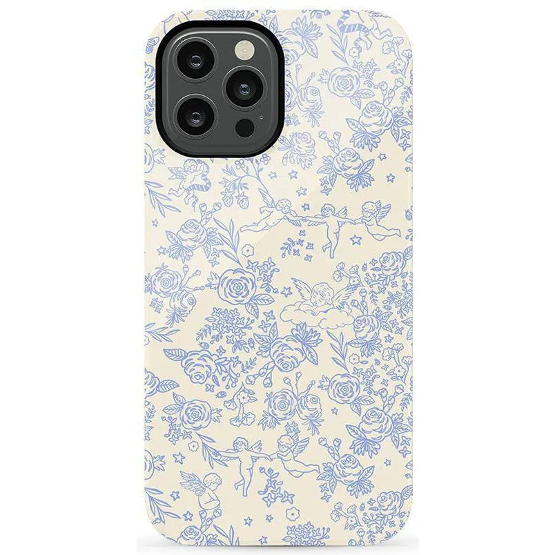 Trendy 2025 Cupid's Canvas | Periwinkle Floral Case  Last Chance!