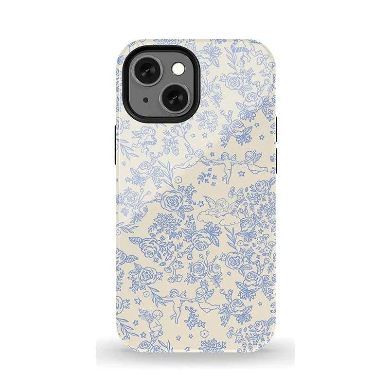 Trendy 2025 Cupid's Canvas | Periwinkle Floral Case  Last Chance!