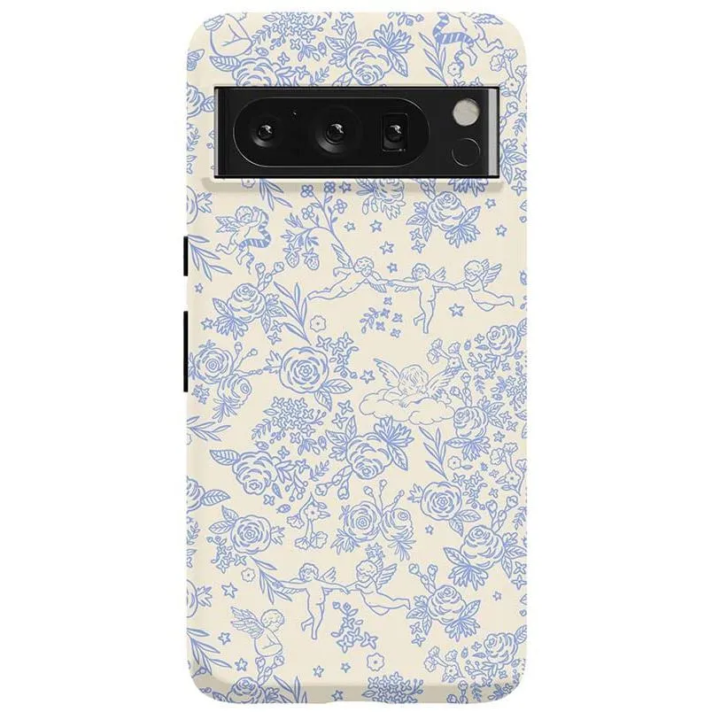 Trendy 2025 Cupid's Canvas | Periwinkle Floral Case  Last Chance!