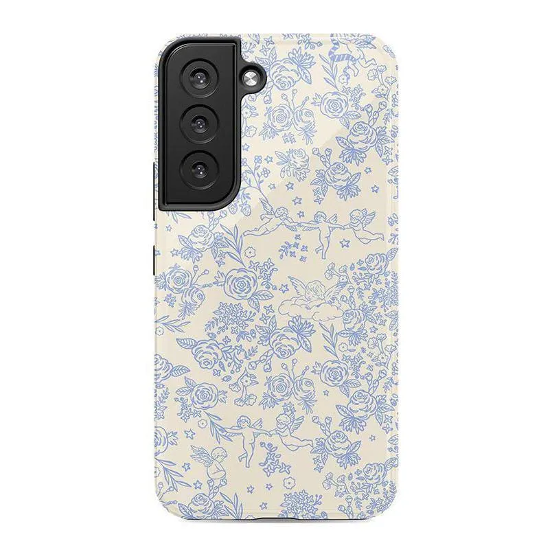 Trendy 2025 Cupid's Canvas | Periwinkle Floral Case  Last Chance!