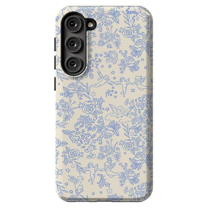 Trendy 2025 Cupid's Canvas | Periwinkle Floral Case  Last Chance!