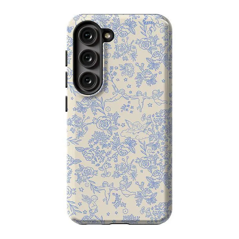 Trendy 2025 Cupid's Canvas | Periwinkle Floral Case  Last Chance!