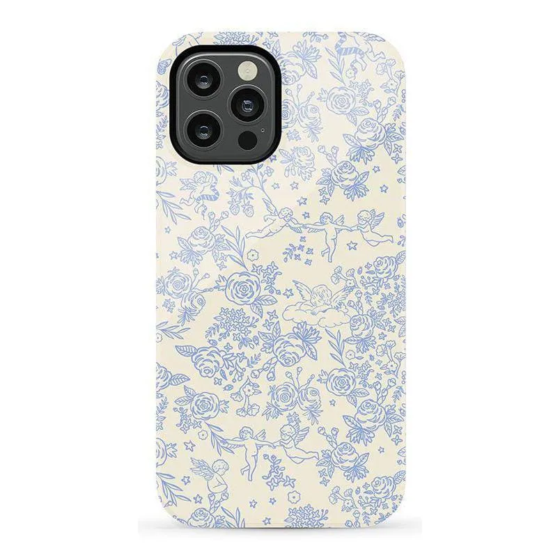 Trendy 2025 Cupid's Canvas | Periwinkle Floral Case  Last Chance!