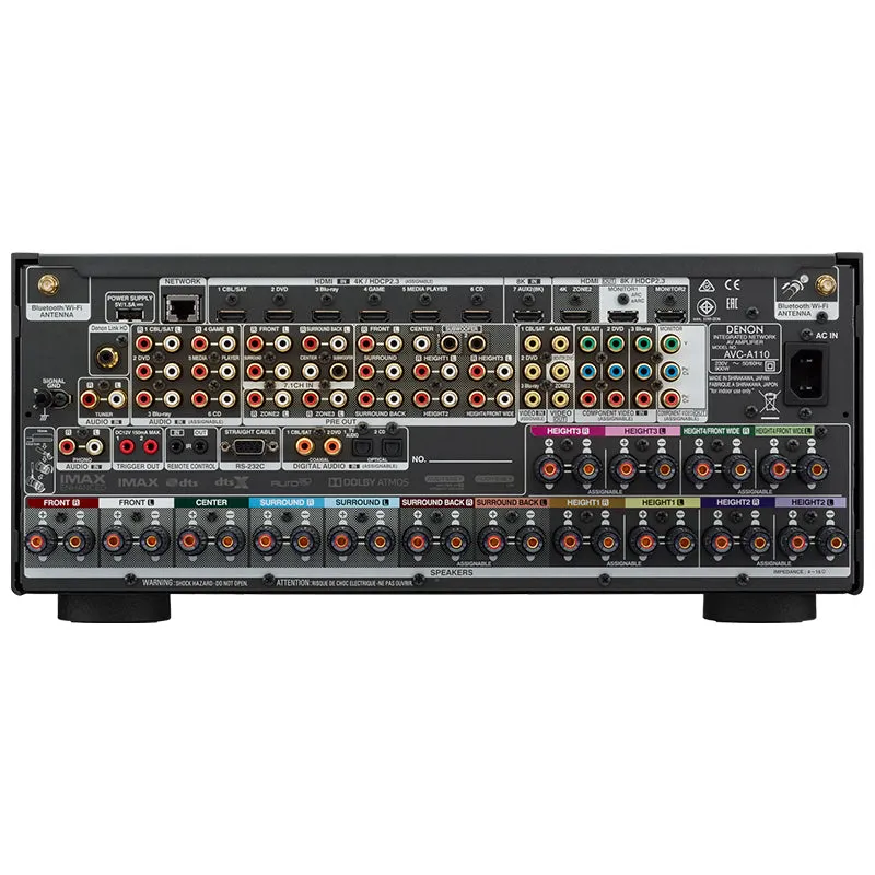 Trendy 2025 Denon AVC-A110 13.2 Ch 8K AV Amplifier with 3D Audio, HEOS Built-in and Voice Control (Each)  Last Chance!
