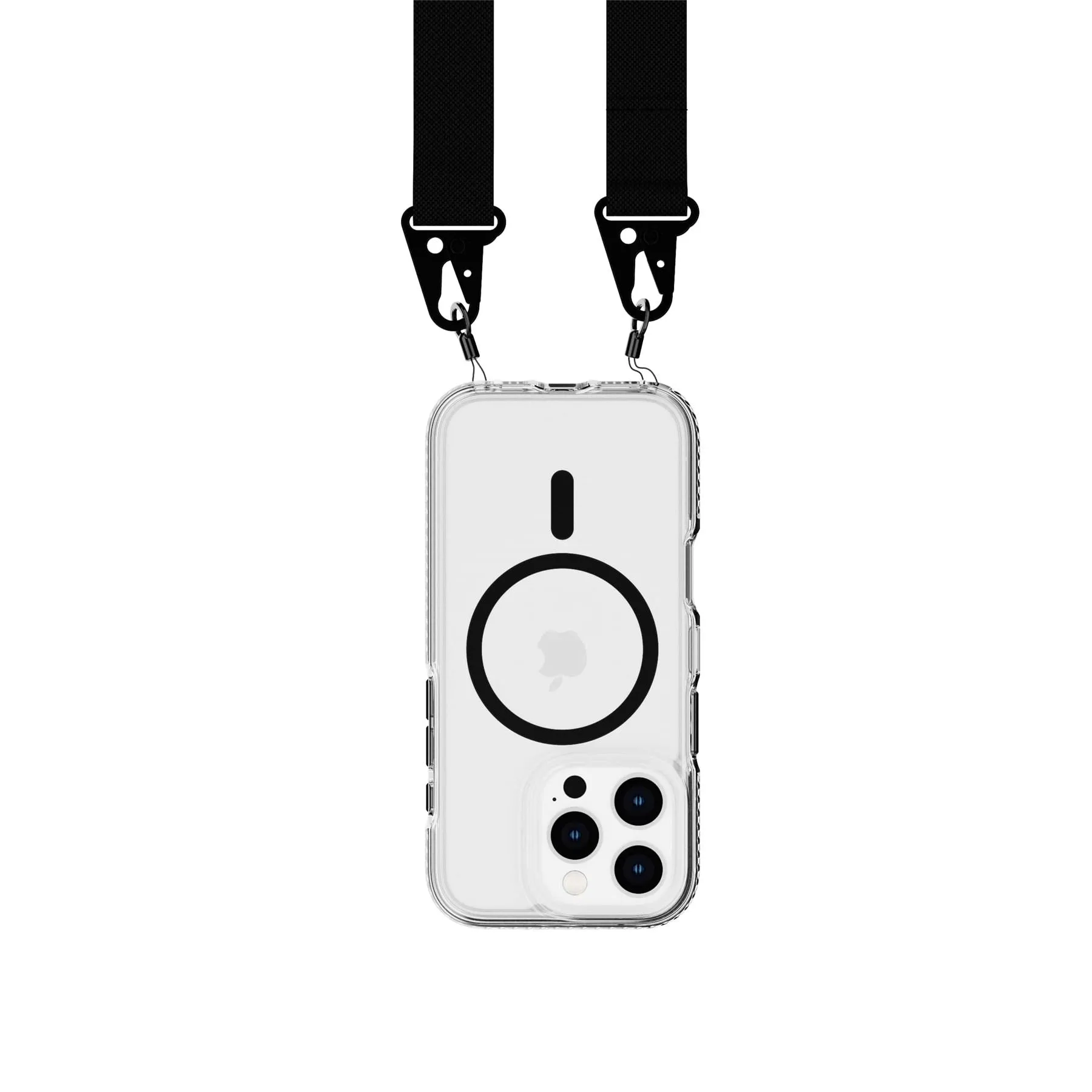 Trendy 2025 EvoCrystal - Apple iPhone 16 Pro Case with Cross-Body - Black  Almost Gone!