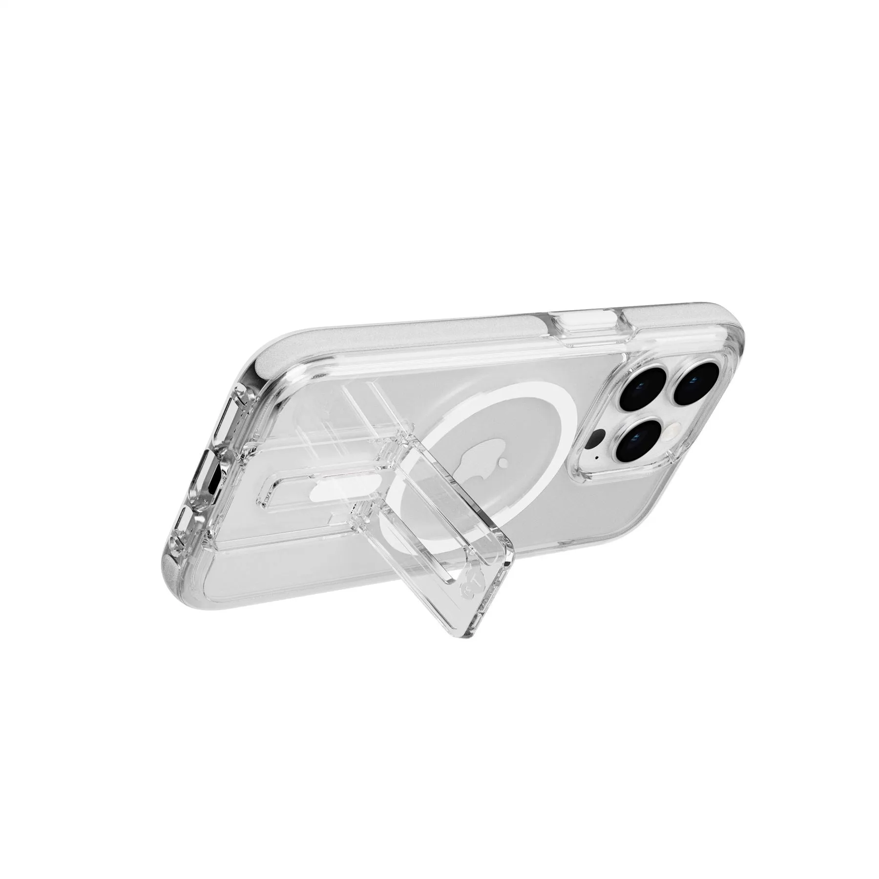 Trendy 2025 EvoCrystal Kick - Apple iPhone 15 Pro Case MagSafe Compatible - White  Almost Sold Out!