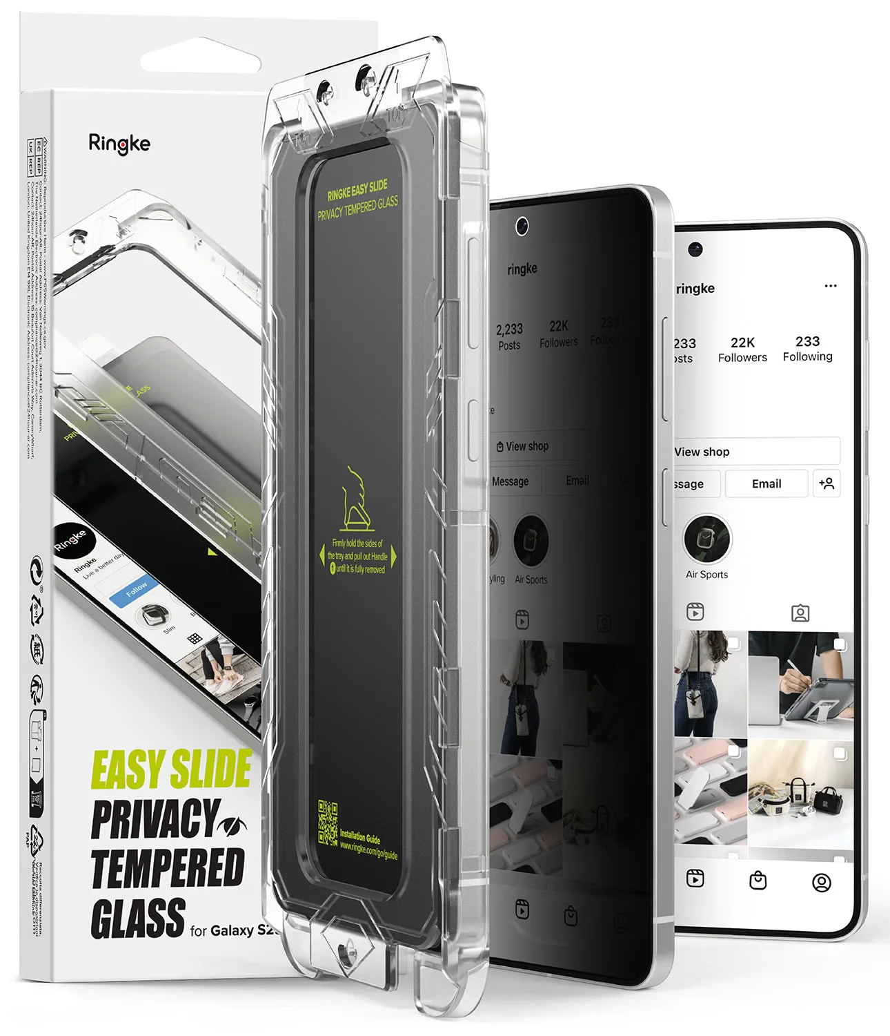 Trendy 2025 Galaxy S25 Edge Screen Protector | Easy Slide Privacy Tempered Glass  Last Few Pieces!