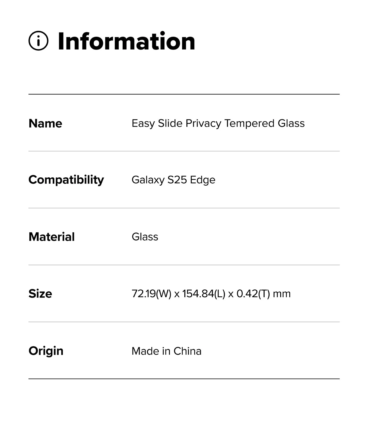 Trendy 2025 Galaxy S25 Edge Screen Protector | Easy Slide Privacy Tempered Glass  Last Few Pieces!