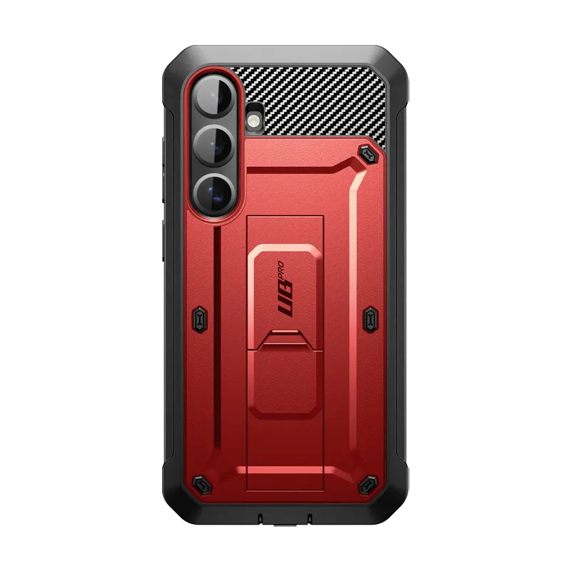 Trendy 2025 Galaxy S25 Plus Unicorn Beetle PRO Rugged Case-Metallic Red  Limited Stock!