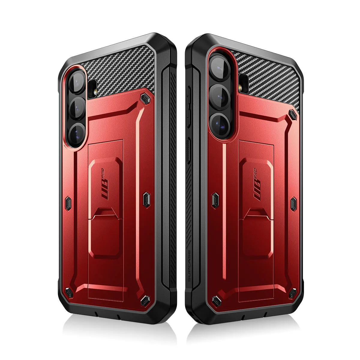 Trendy 2025 Galaxy S25 Plus Unicorn Beetle PRO Rugged Case-Metallic Red  Limited Stock!
