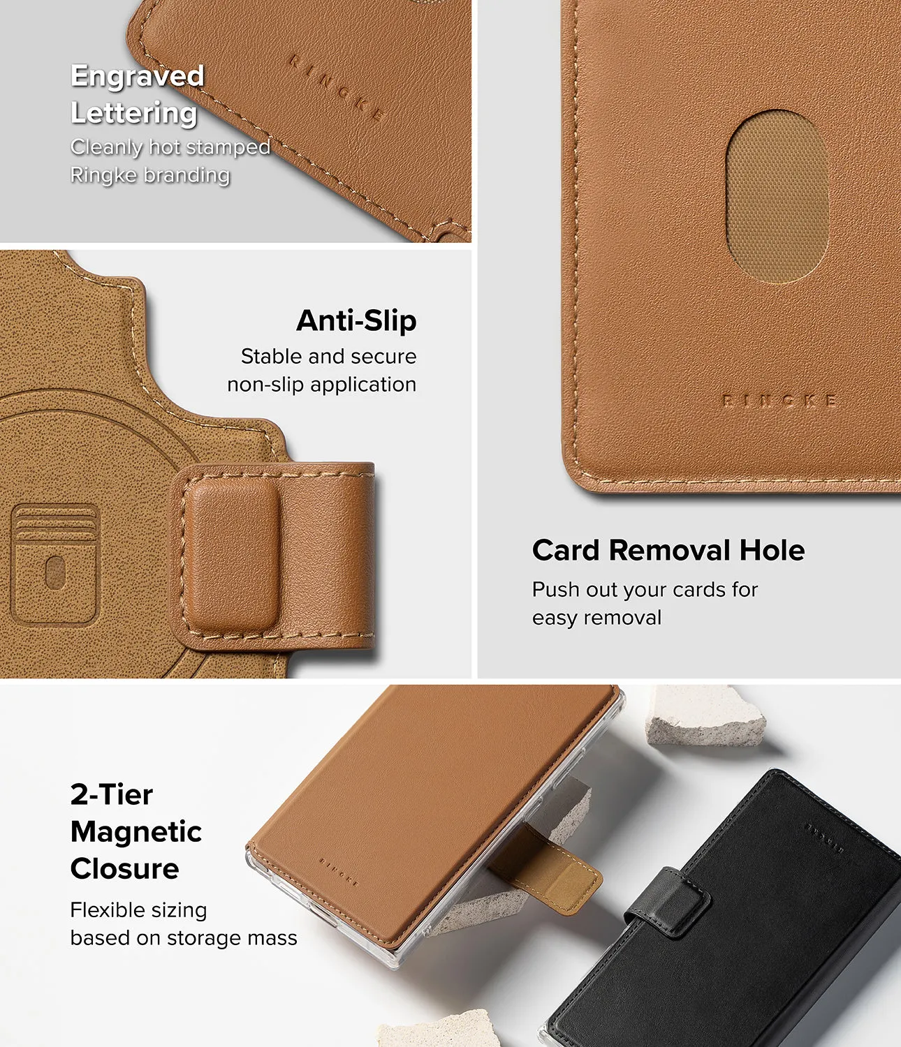 Trendy 2025 Galaxy S25 Ultra Case Combo | Folio Grip Wallet Magnetic   Fusion Magnetic  Stylish & Comfortable