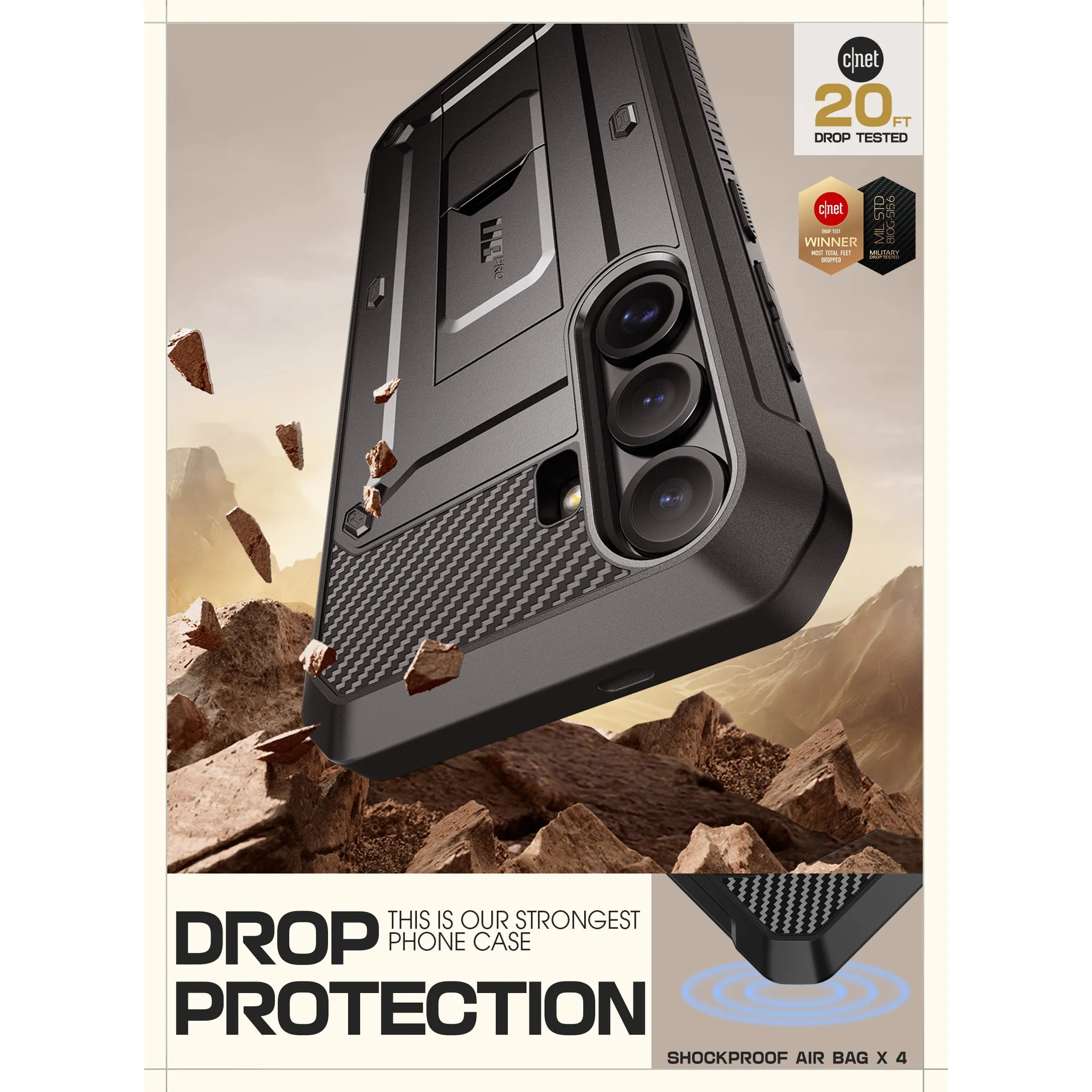 Trendy 2025 Galaxy S25 Unicorn Beetle PRO Rugged Case-Black  Almost Sold Out!