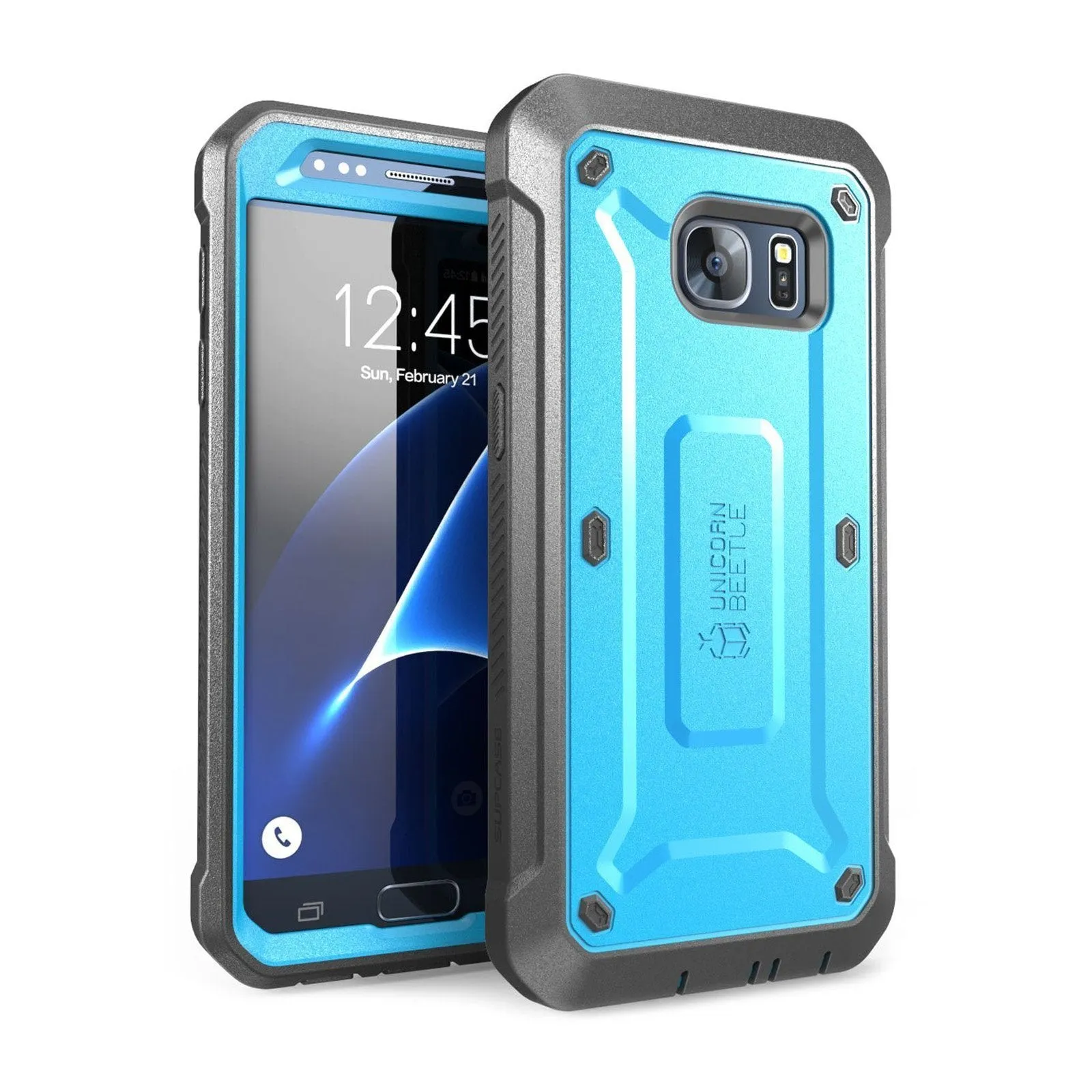 Trendy 2025 Galaxy S7 Unicorn Beetle Pro Full Body Rugged Holster Case-Blue  Almost Sold Out!